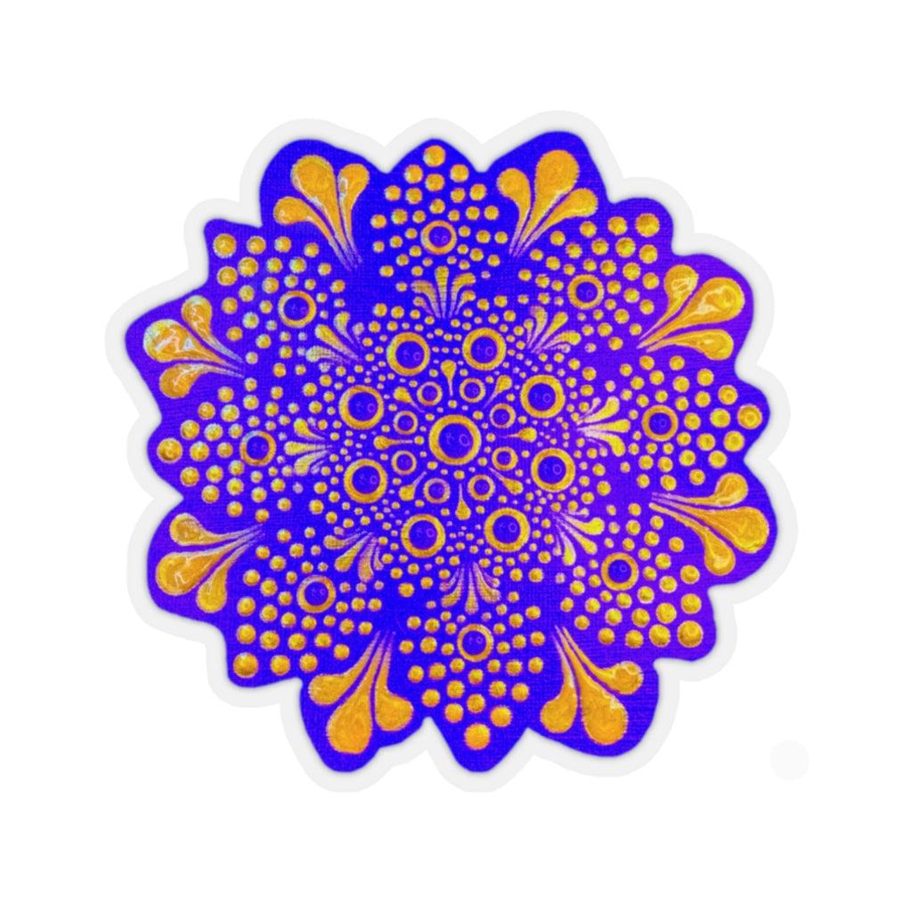 Purple and Gold Sticker