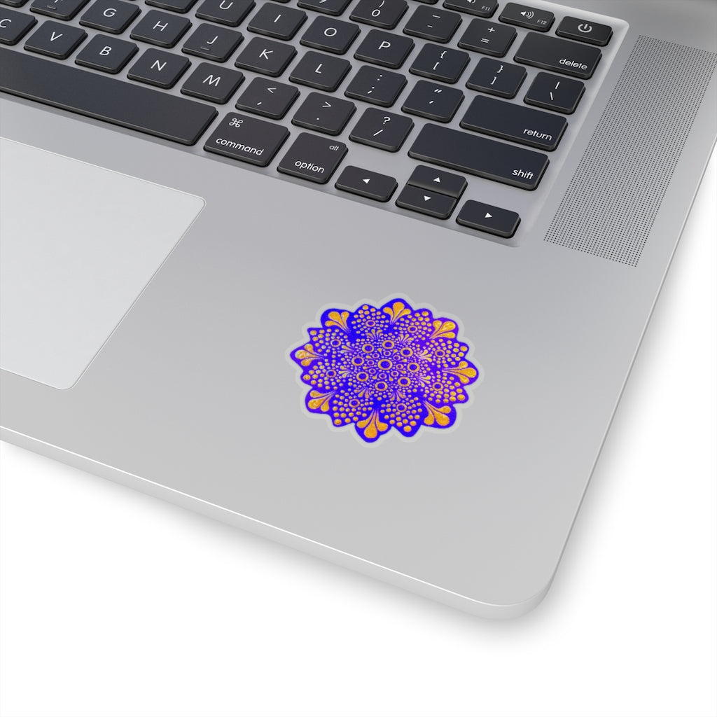 Purple and Gold Sticker