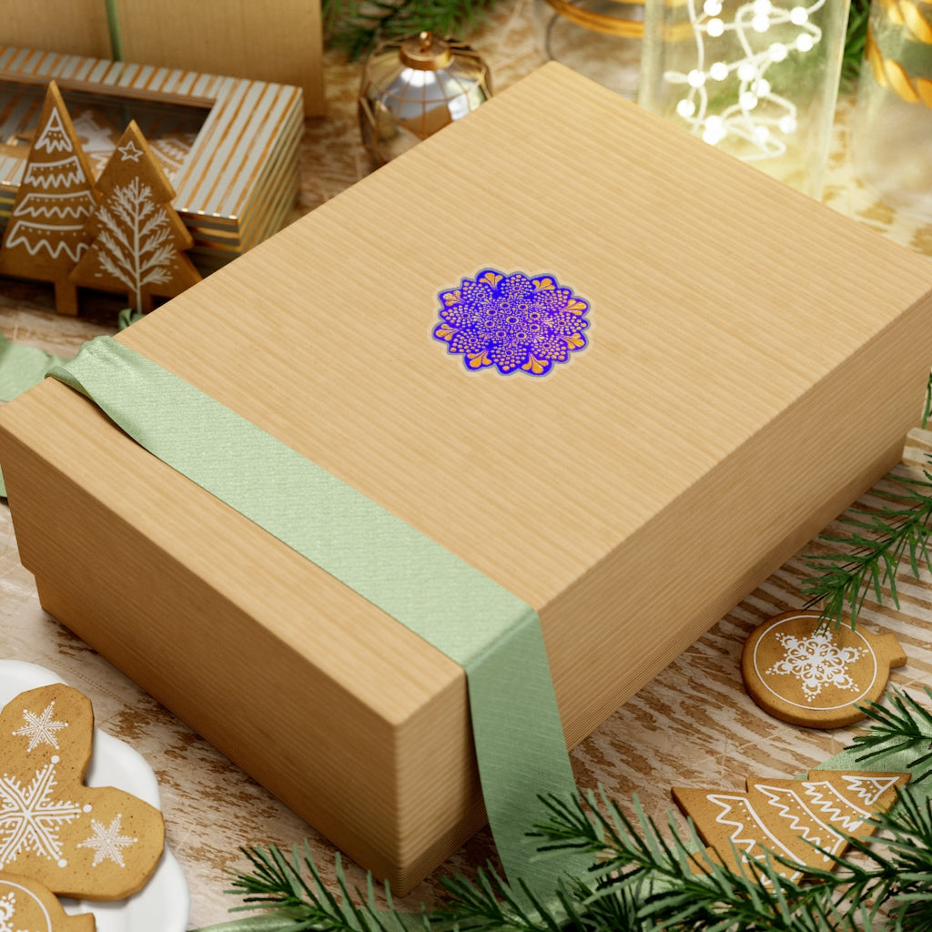Purple and Gold Sticker