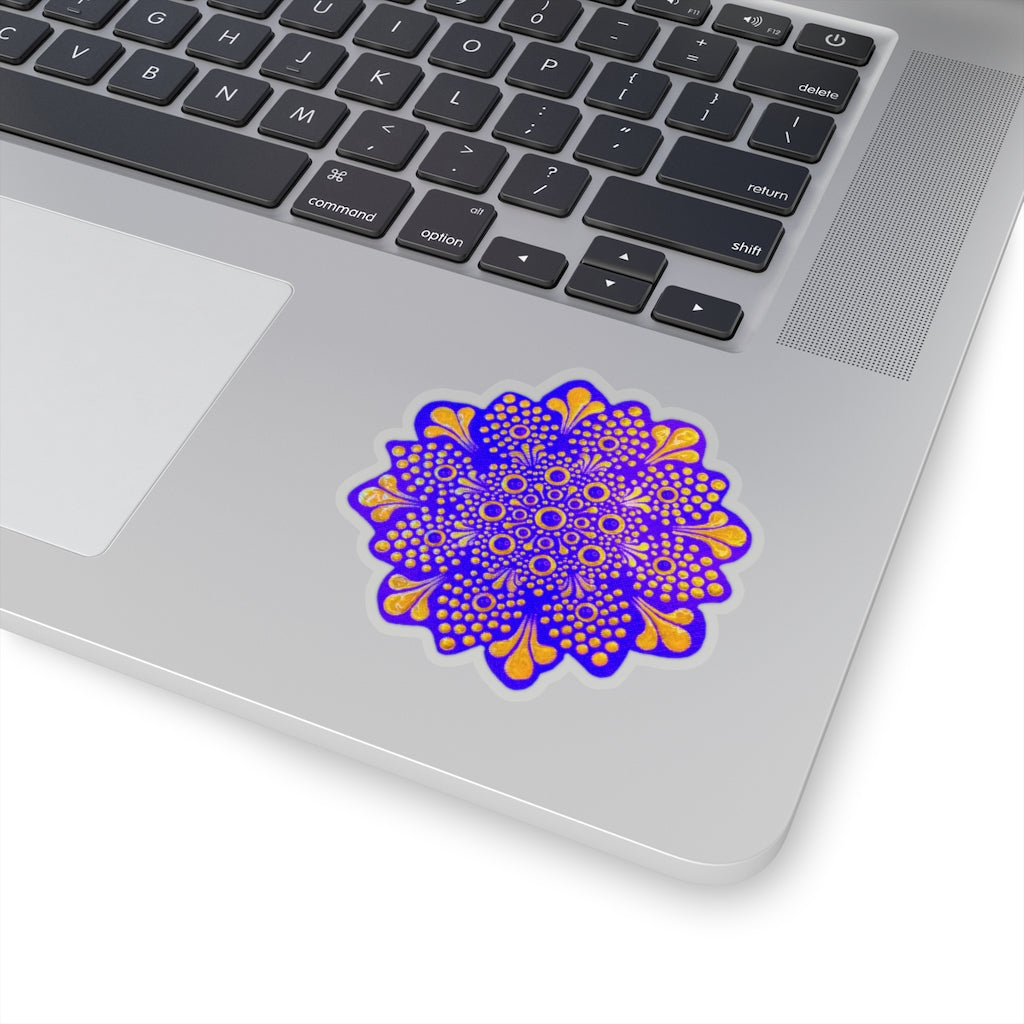 Purple and Gold Sticker