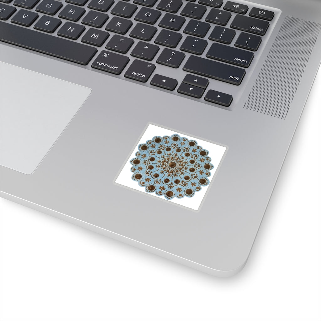 Blue metallic Kiss Cut Sticker