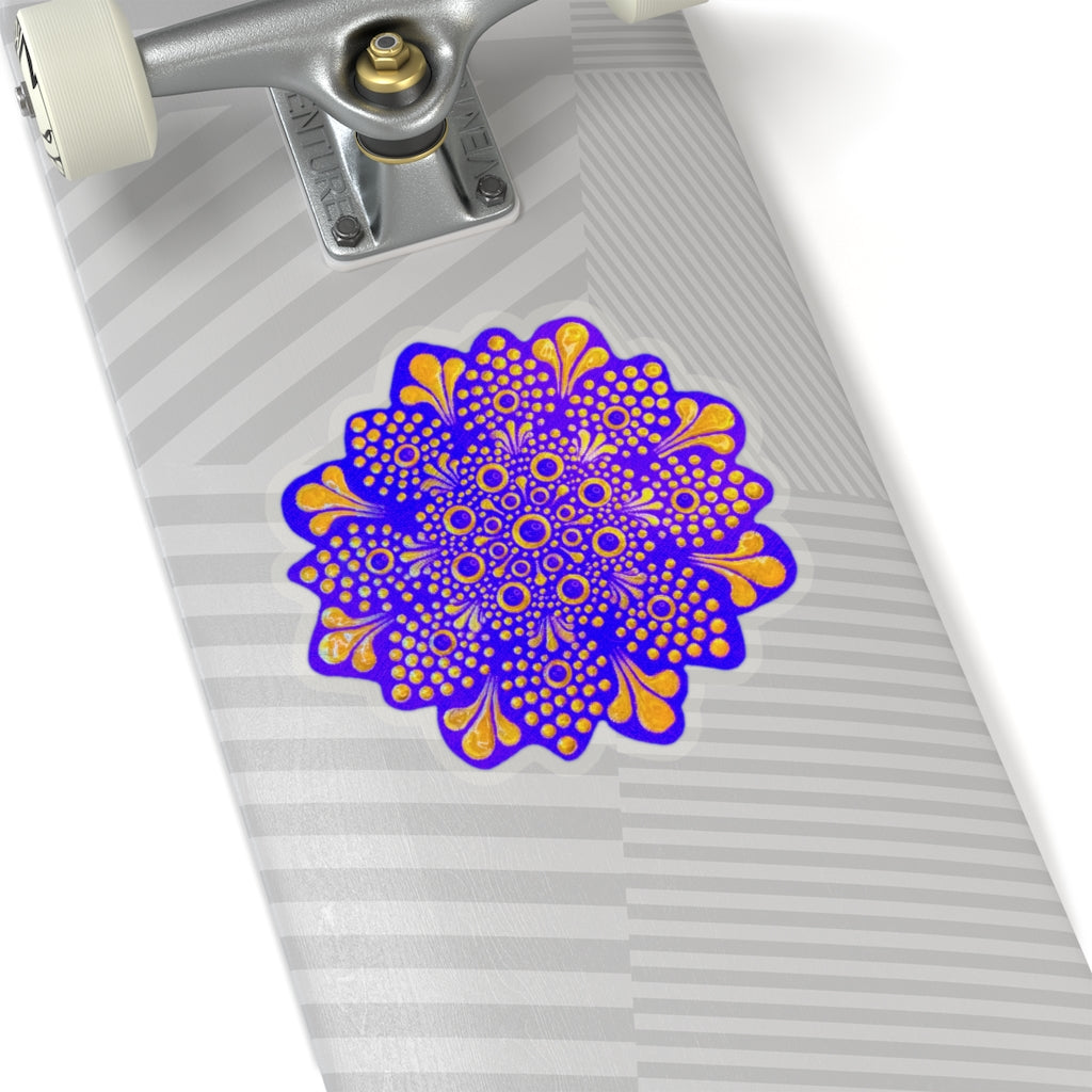 Purple and Gold Sticker
