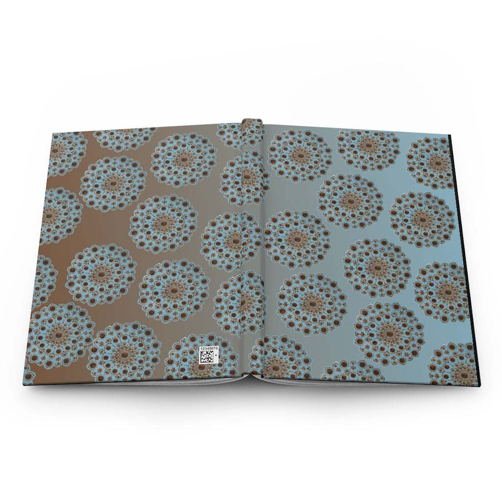 Blue Metallic Hardcover Journal