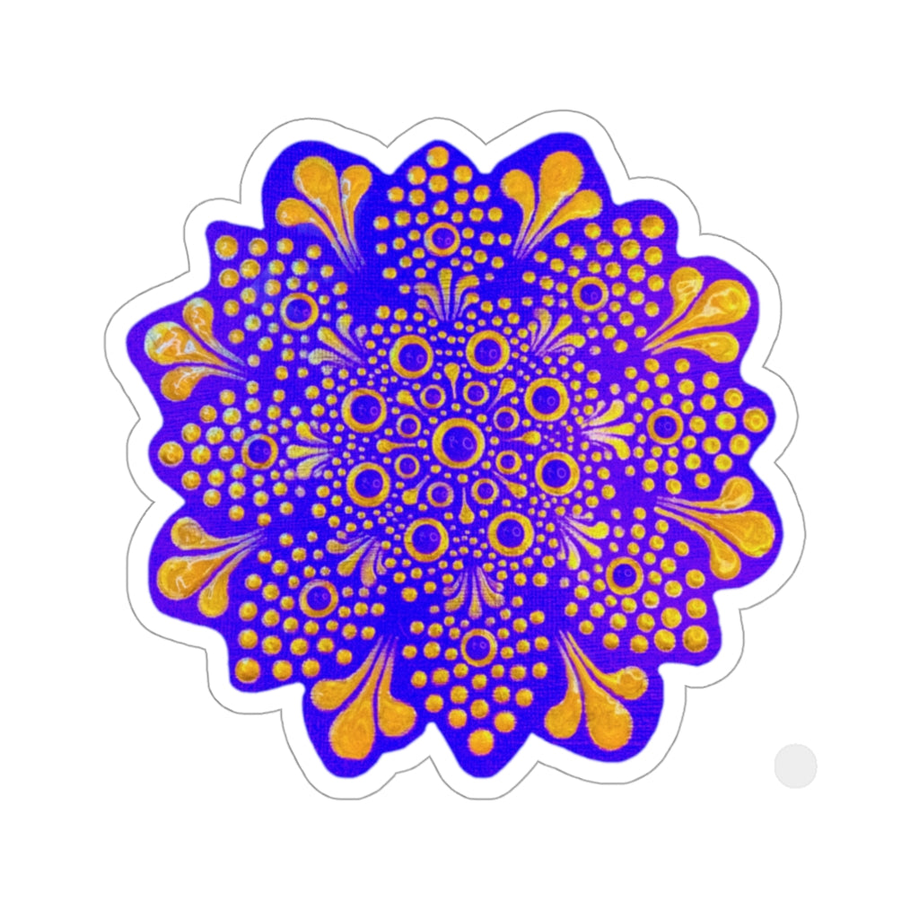 Purple and Gold Sticker
