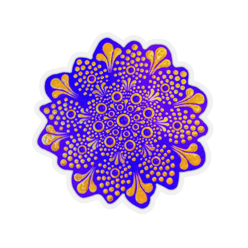 Purple and Gold Sticker