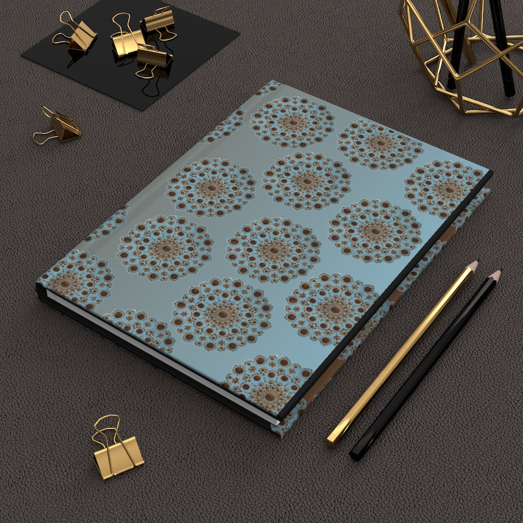 Blue Metallic Hardcover Journal