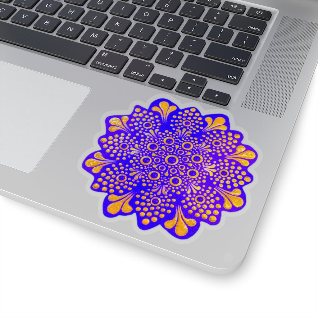 Purple and Gold Sticker