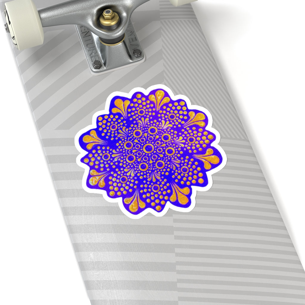 Purple and Gold Sticker