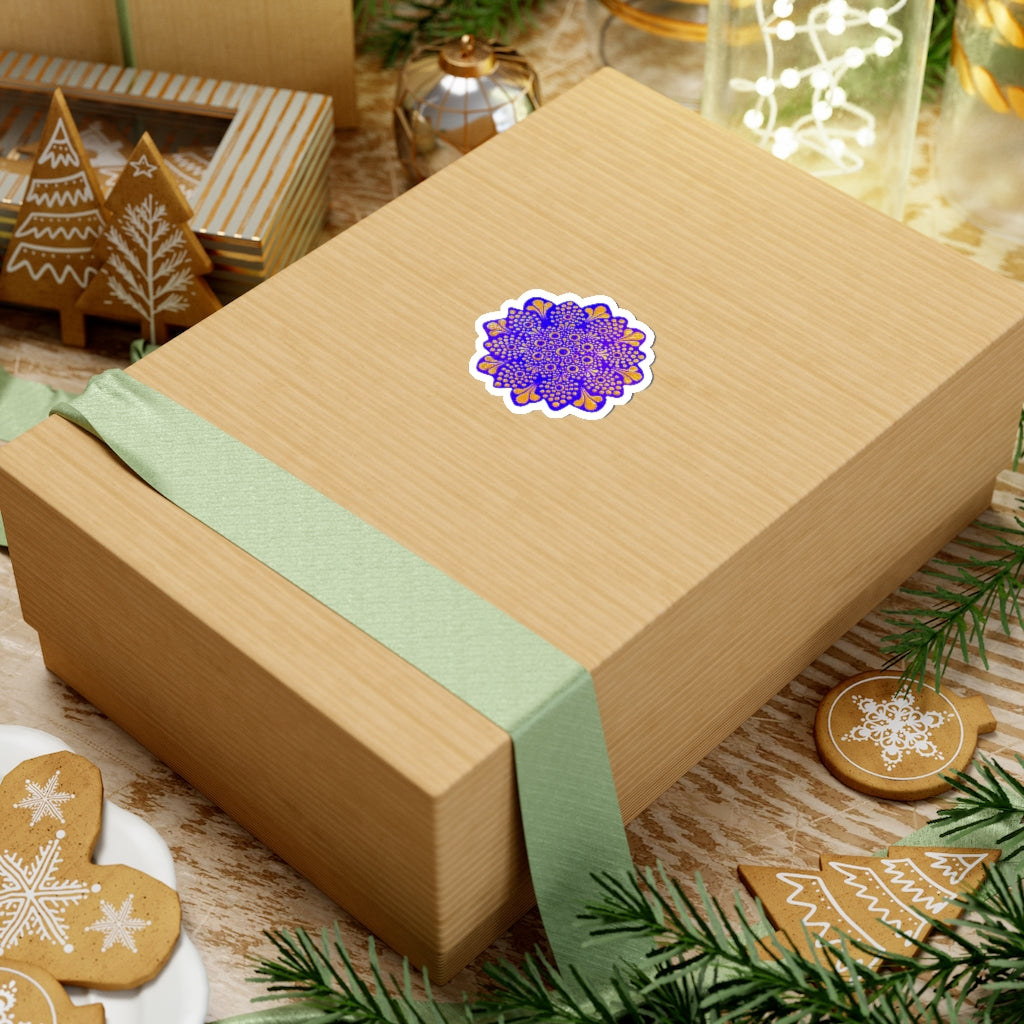 Purple and Gold Sticker