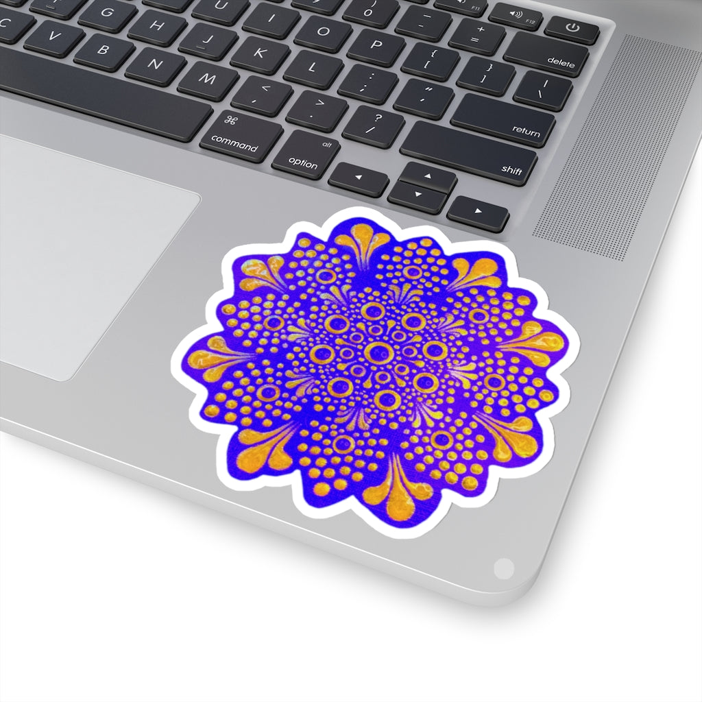 Purple and Gold Sticker