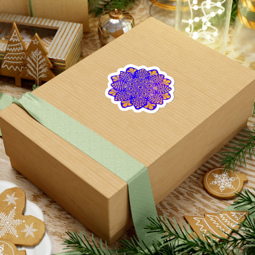 Purple and Gold Sticker