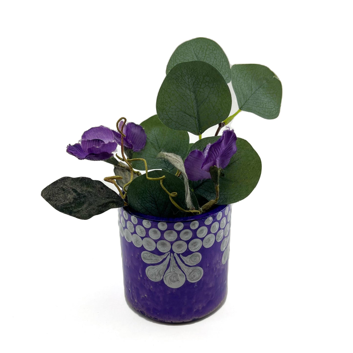 Handmade Deep Purple Plant Pot