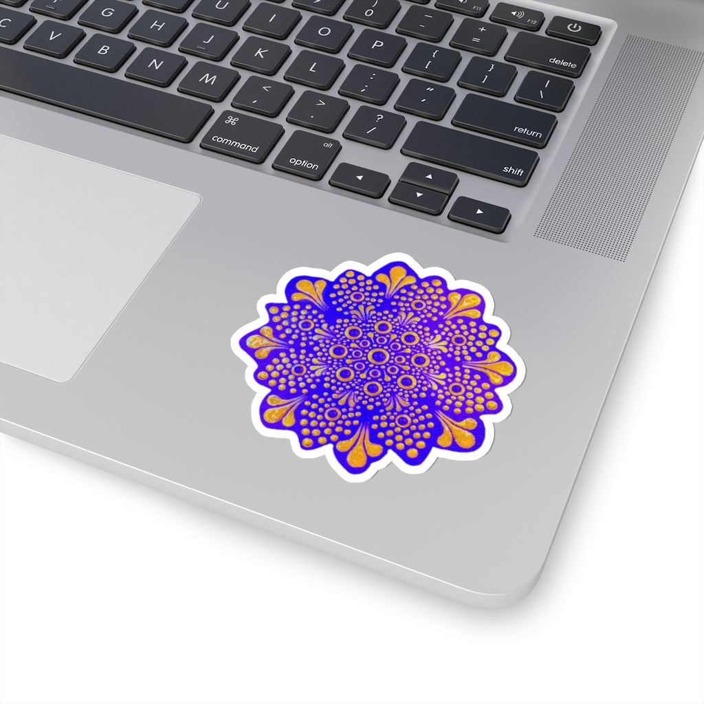 Purple and Gold Sticker